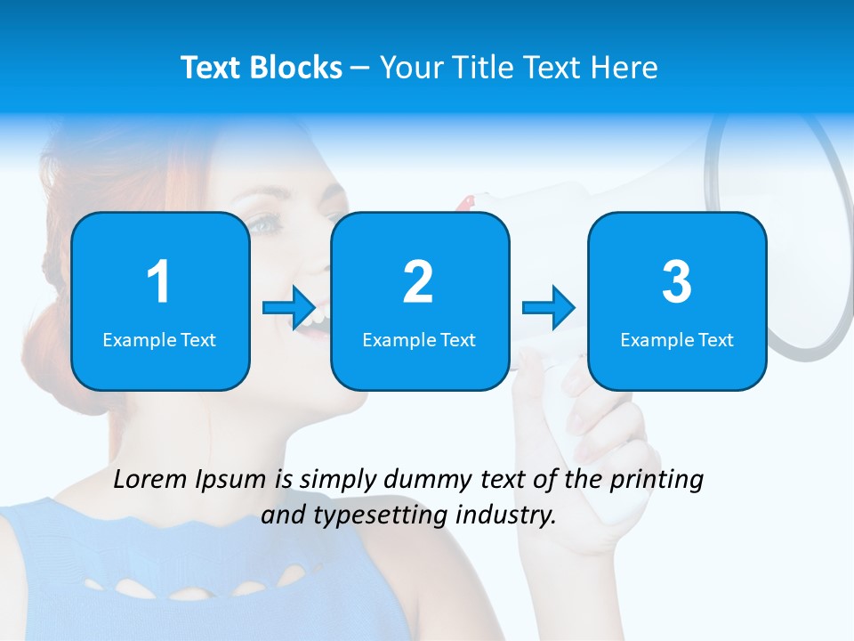 Shouting Female Supervisor PowerPoint Template