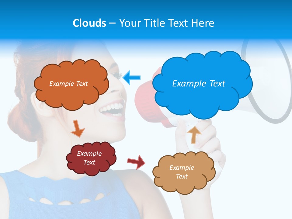 Shouting Female Supervisor PowerPoint Template