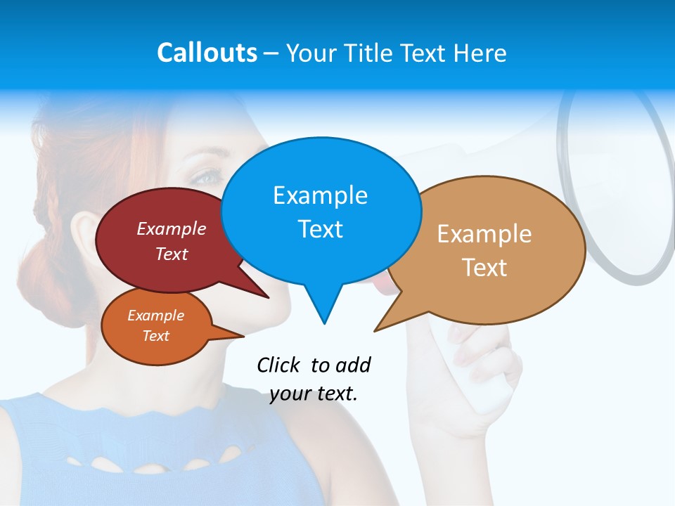 Shouting Female Supervisor PowerPoint Template