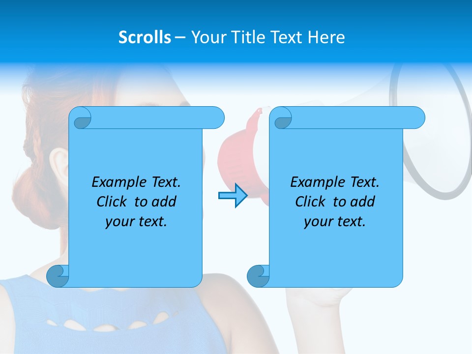 Shouting Female Supervisor PowerPoint Template