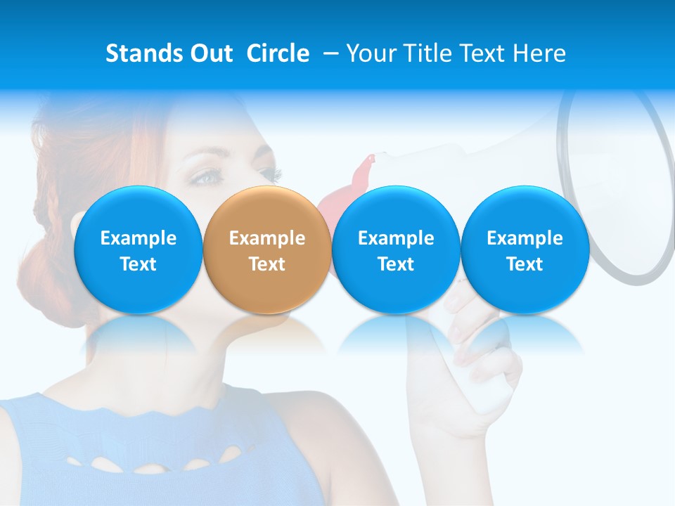 Shouting Female Supervisor PowerPoint Template