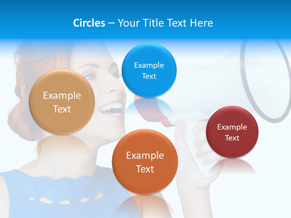 Shouting Female Supervisor PowerPoint Template