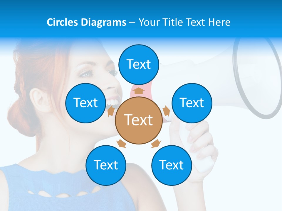 Shouting Female Supervisor PowerPoint Template