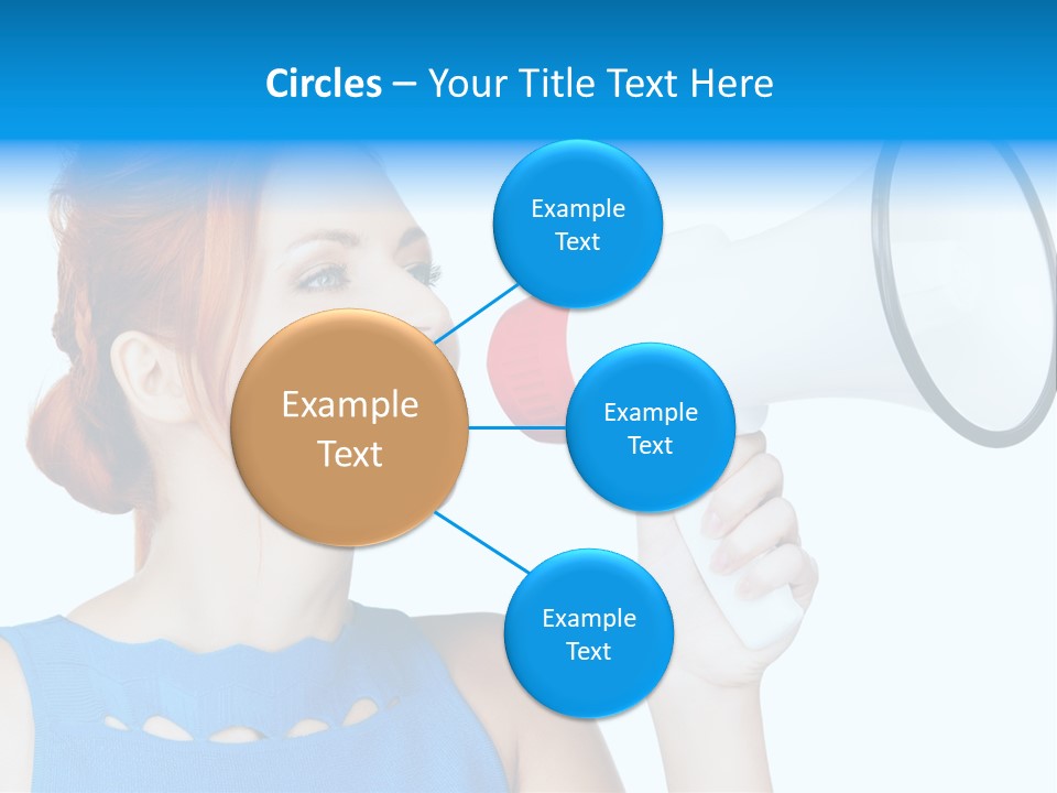 Shouting Female Supervisor PowerPoint Template