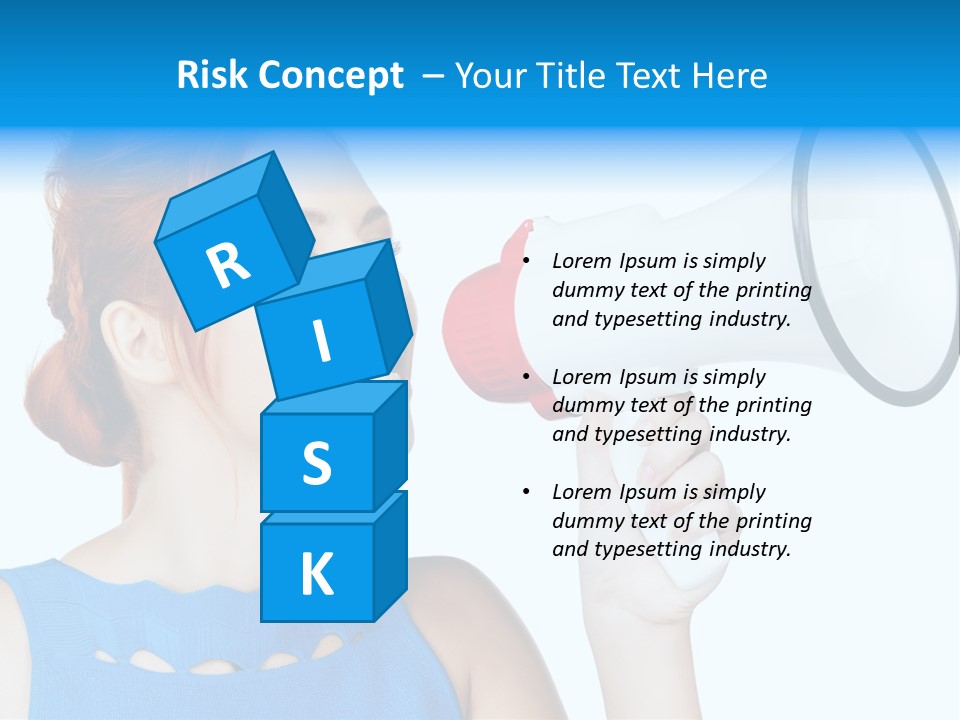 Shouting Female Supervisor PowerPoint Template