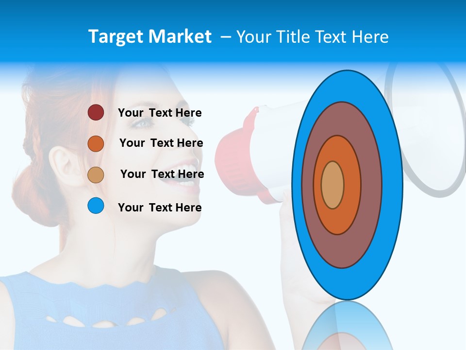 Shouting Female Supervisor PowerPoint Template