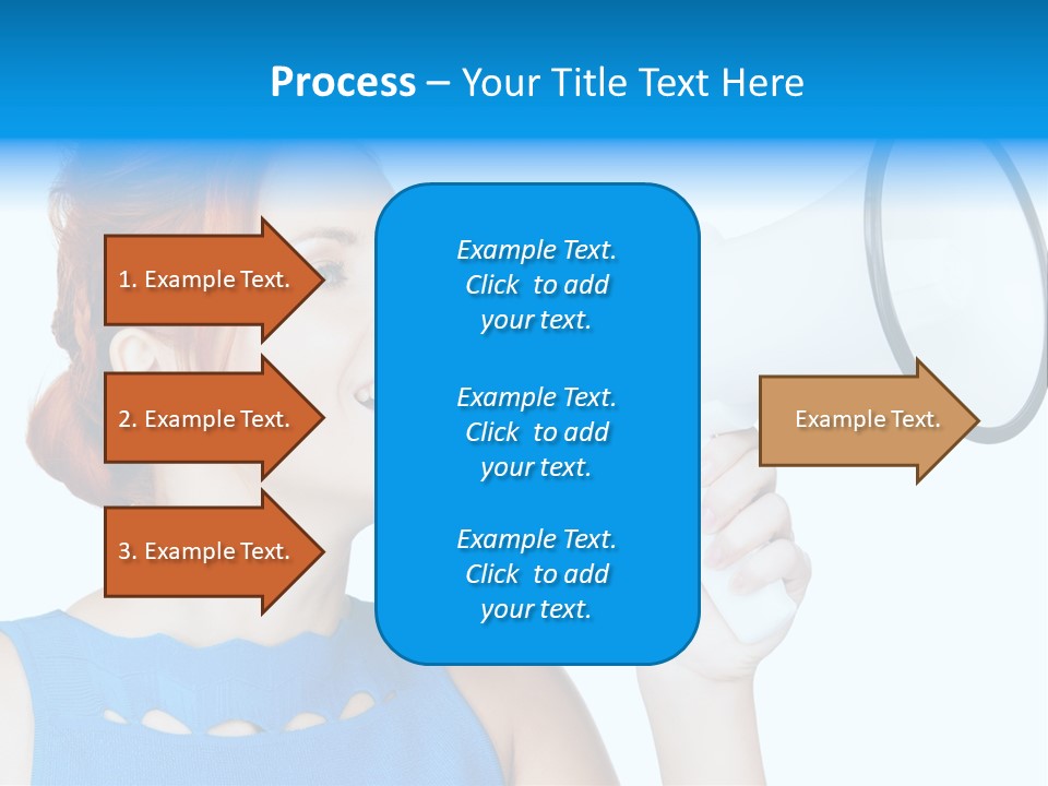 Shouting Female Supervisor PowerPoint Template