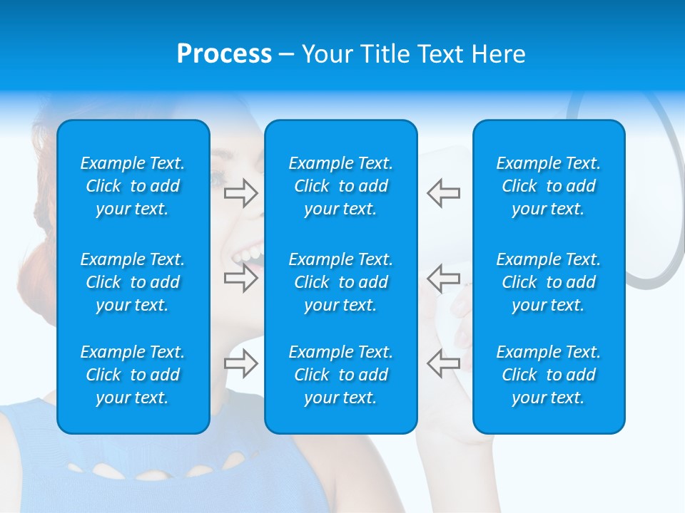 Shouting Female Supervisor PowerPoint Template