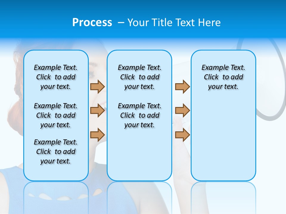 Shouting Female Supervisor PowerPoint Template