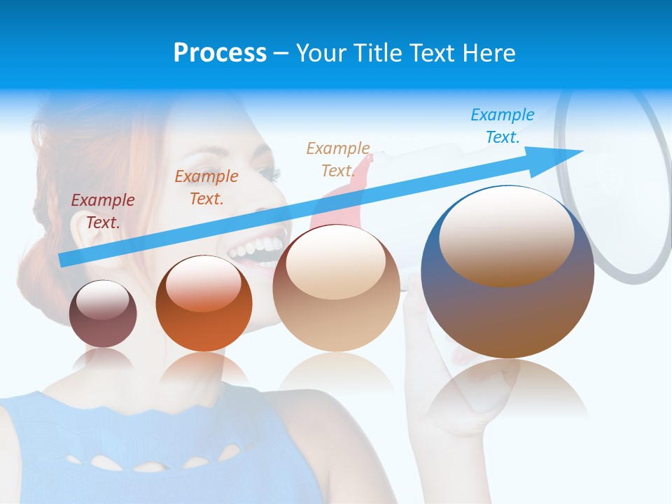 Shouting Female Supervisor PowerPoint Template