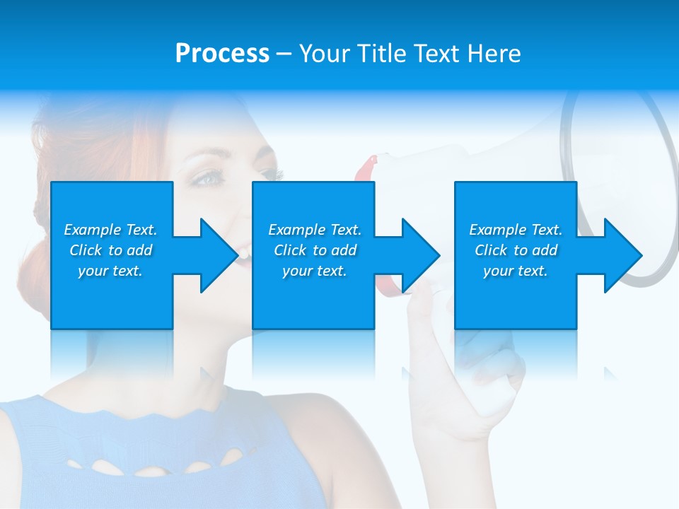 Shouting Female Supervisor PowerPoint Template