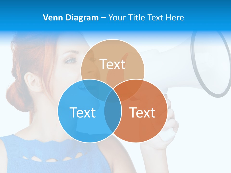 Shouting Female Supervisor PowerPoint Template