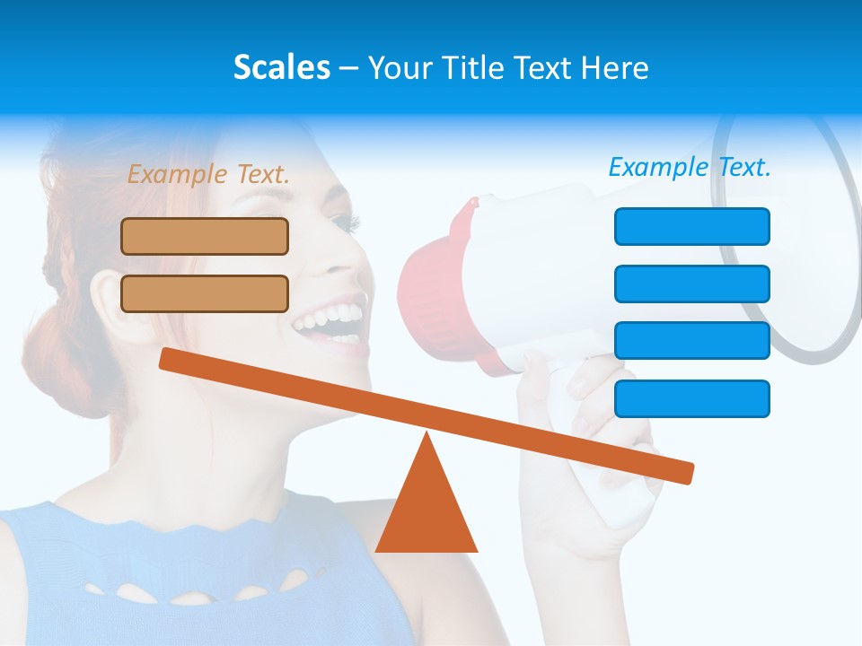 Shouting Female Supervisor PowerPoint Template