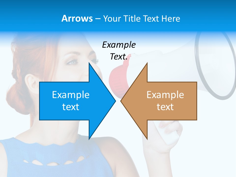 Shouting Female Supervisor PowerPoint Template