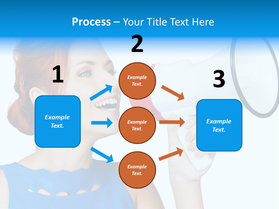 Shouting Female Supervisor PowerPoint Template