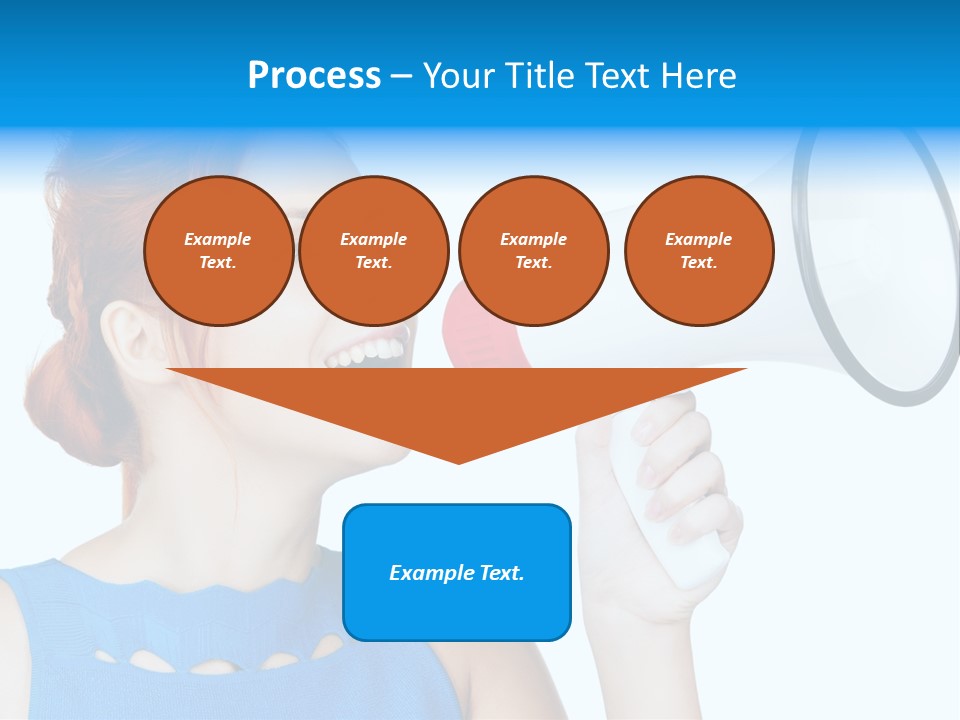 Shouting Female Supervisor PowerPoint Template