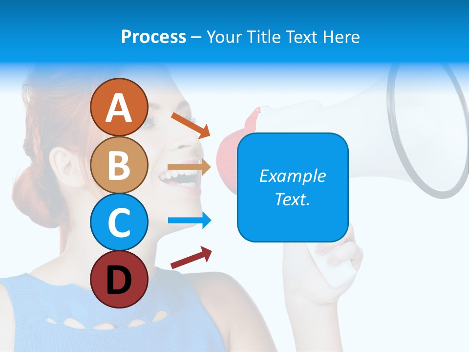Shouting Female Supervisor PowerPoint Template