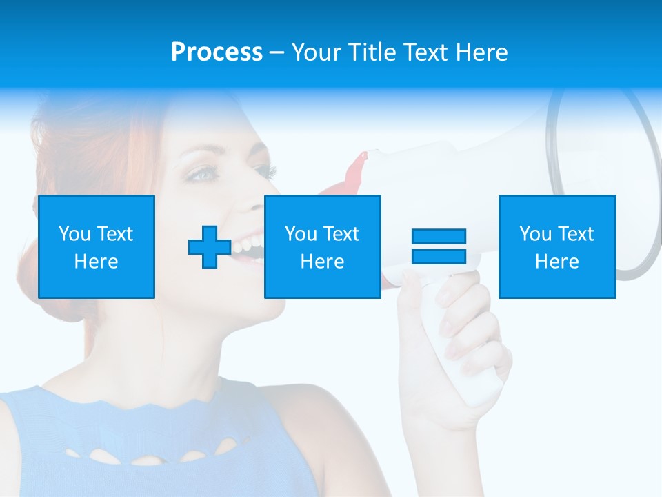 Shouting Female Supervisor PowerPoint Template