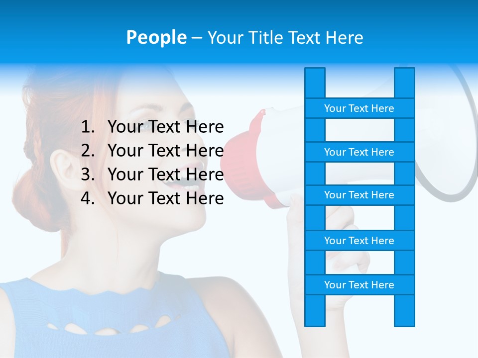 Shouting Female Supervisor PowerPoint Template