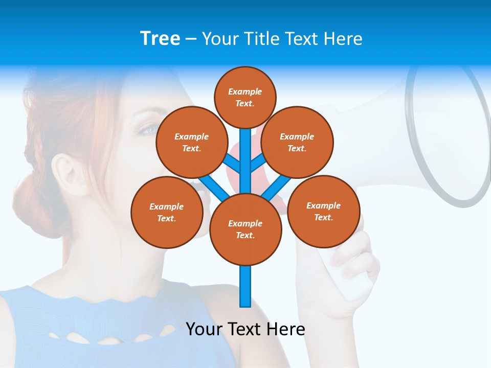 Shouting Female Supervisor PowerPoint Template