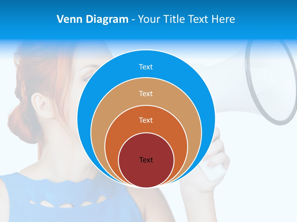 Shouting Female Supervisor PowerPoint Template