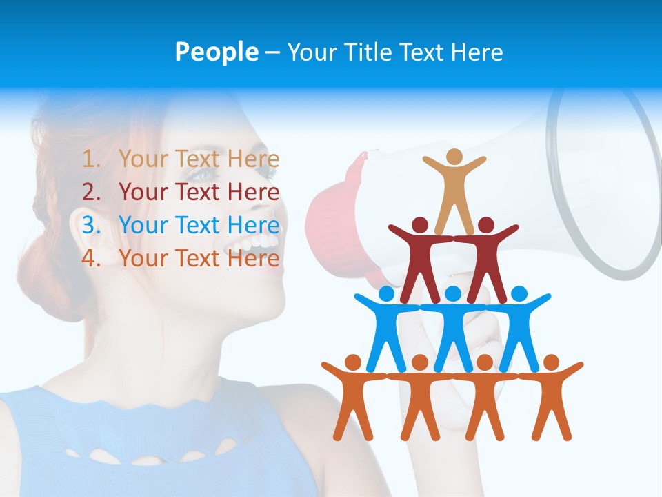 Shouting Female Supervisor PowerPoint Template