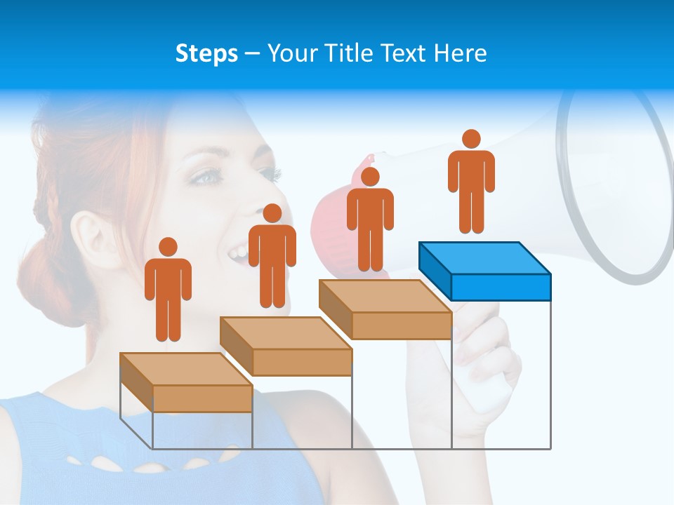 Shouting Female Supervisor PowerPoint Template