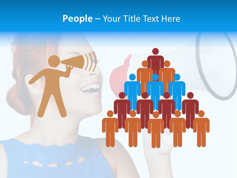 Shouting Female Supervisor PowerPoint Template