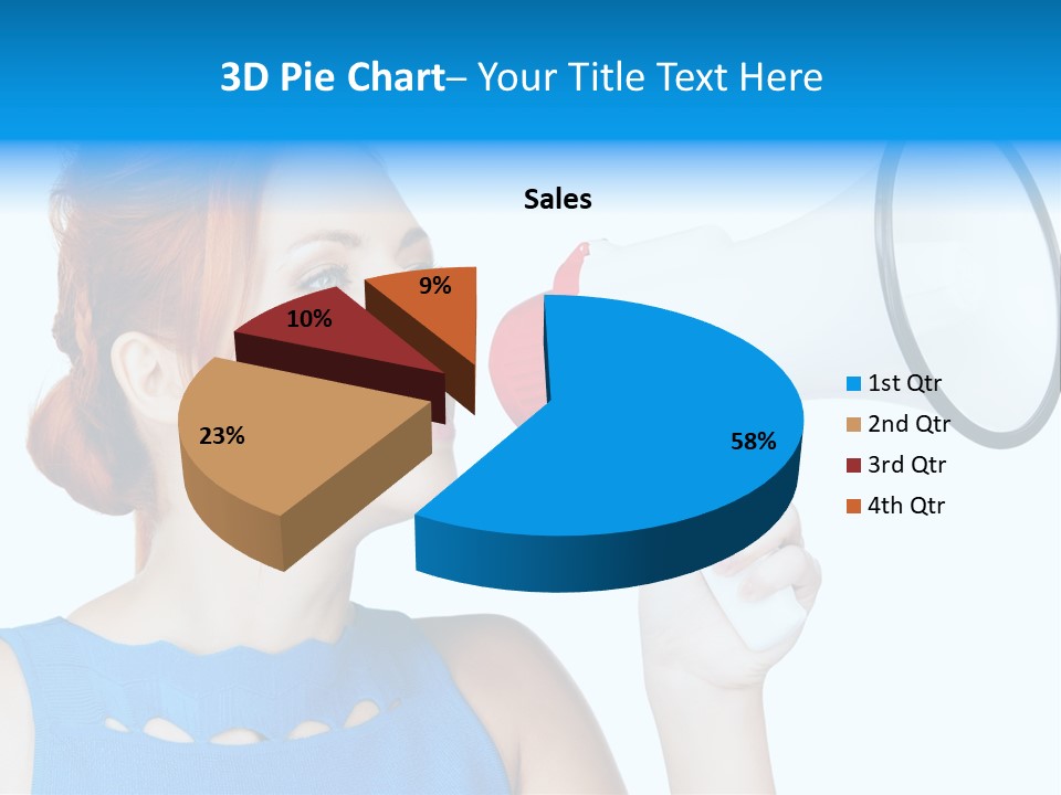 Shouting Female Supervisor PowerPoint Template