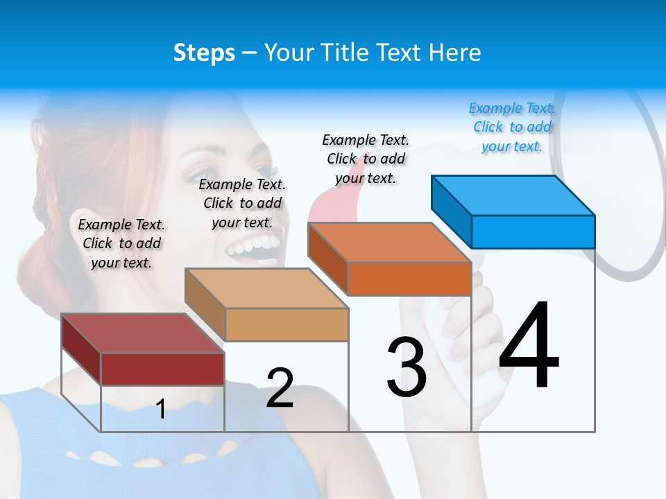 Shouting Female Supervisor PowerPoint Template