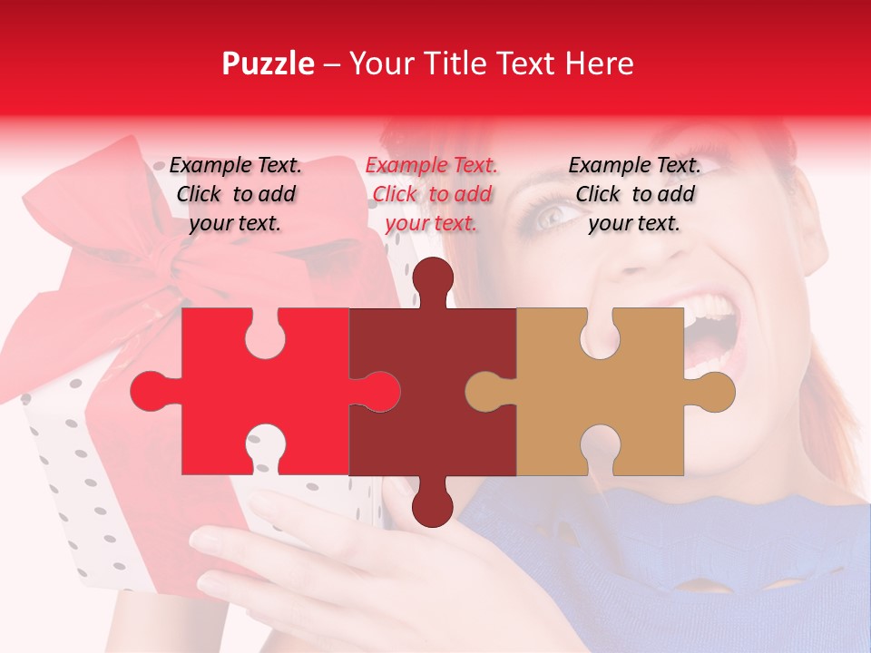 Girl Valentine Gorgeous PowerPoint Template