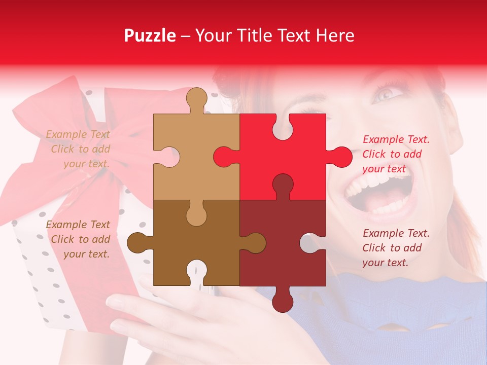 Girl Valentine Gorgeous PowerPoint Template