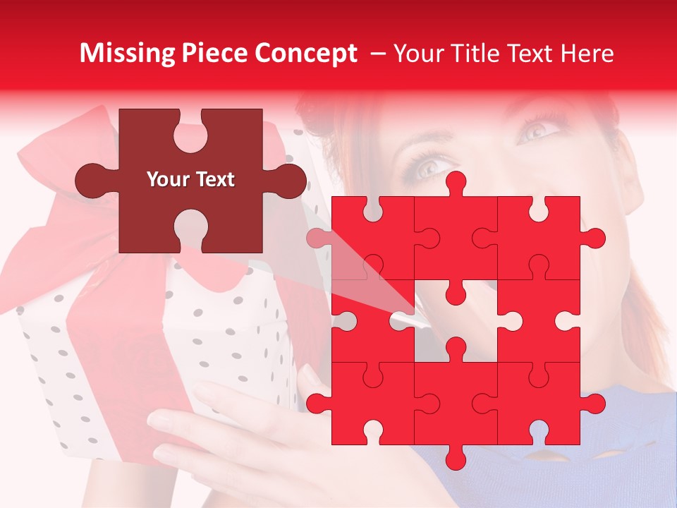 Girl Valentine Gorgeous PowerPoint Template