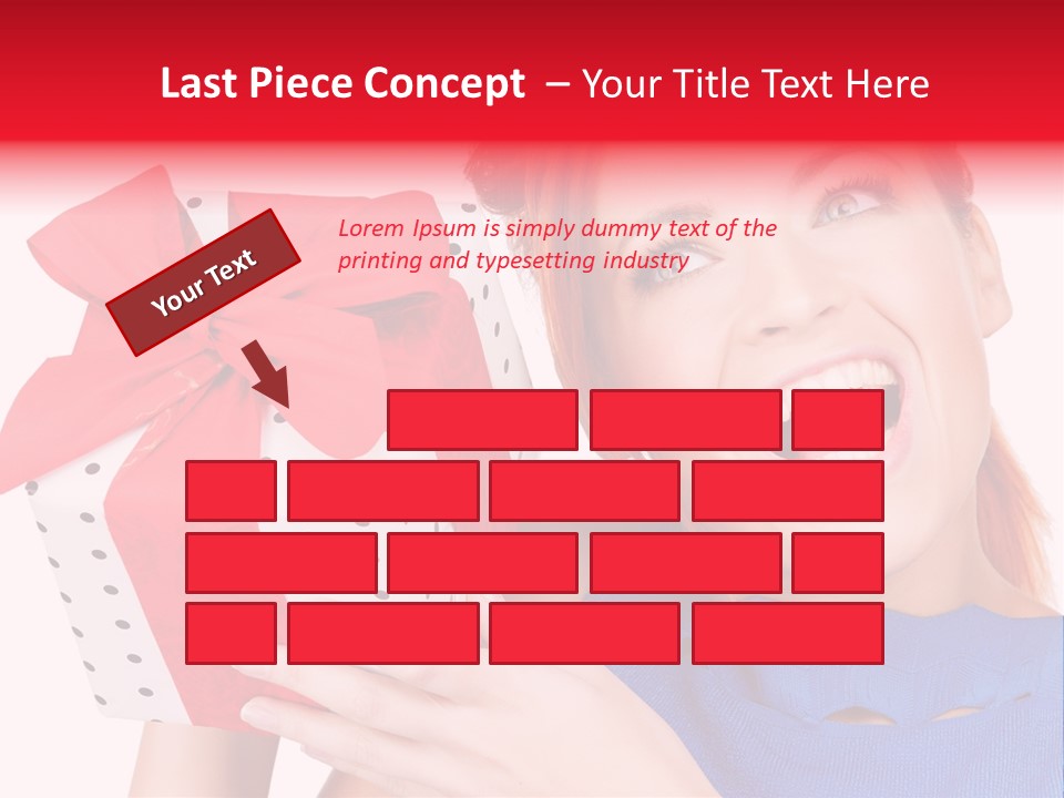 Girl Valentine Gorgeous PowerPoint Template