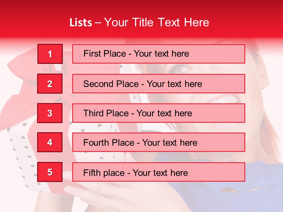 Girl Valentine Gorgeous PowerPoint Template