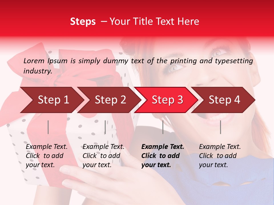 Girl Valentine Gorgeous PowerPoint Template