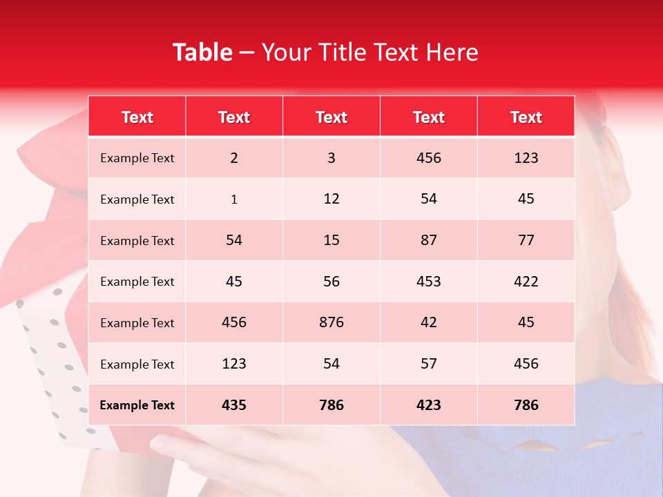 Girl Valentine Gorgeous PowerPoint Template