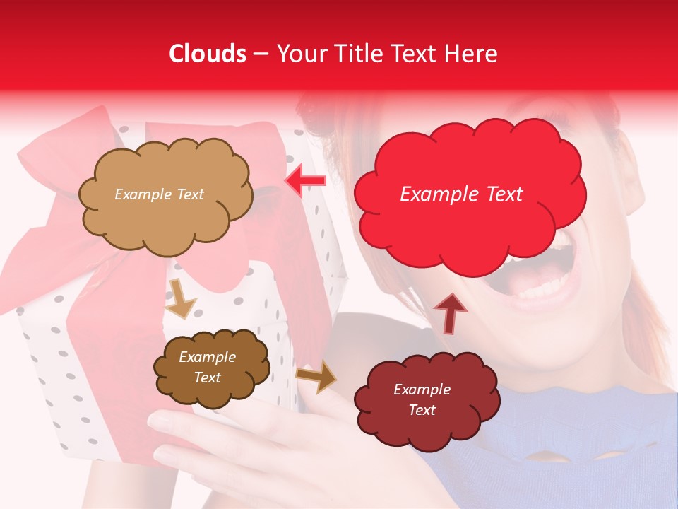 Girl Valentine Gorgeous PowerPoint Template