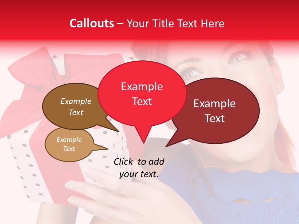 Girl Valentine Gorgeous PowerPoint Template