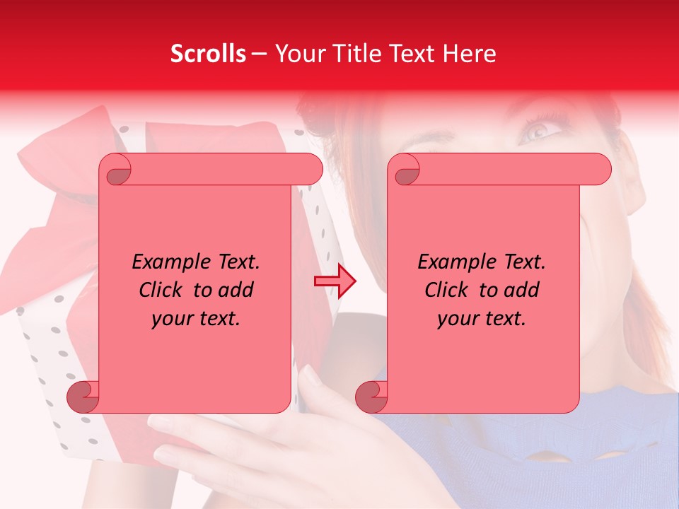 Girl Valentine Gorgeous PowerPoint Template