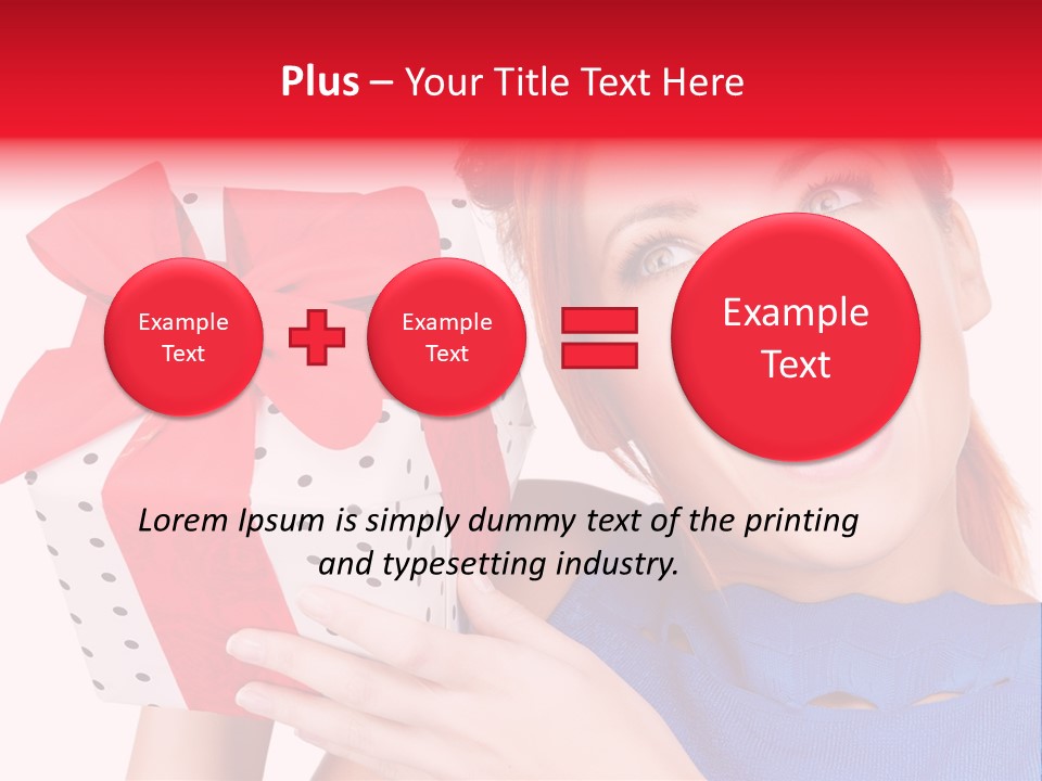 Girl Valentine Gorgeous PowerPoint Template