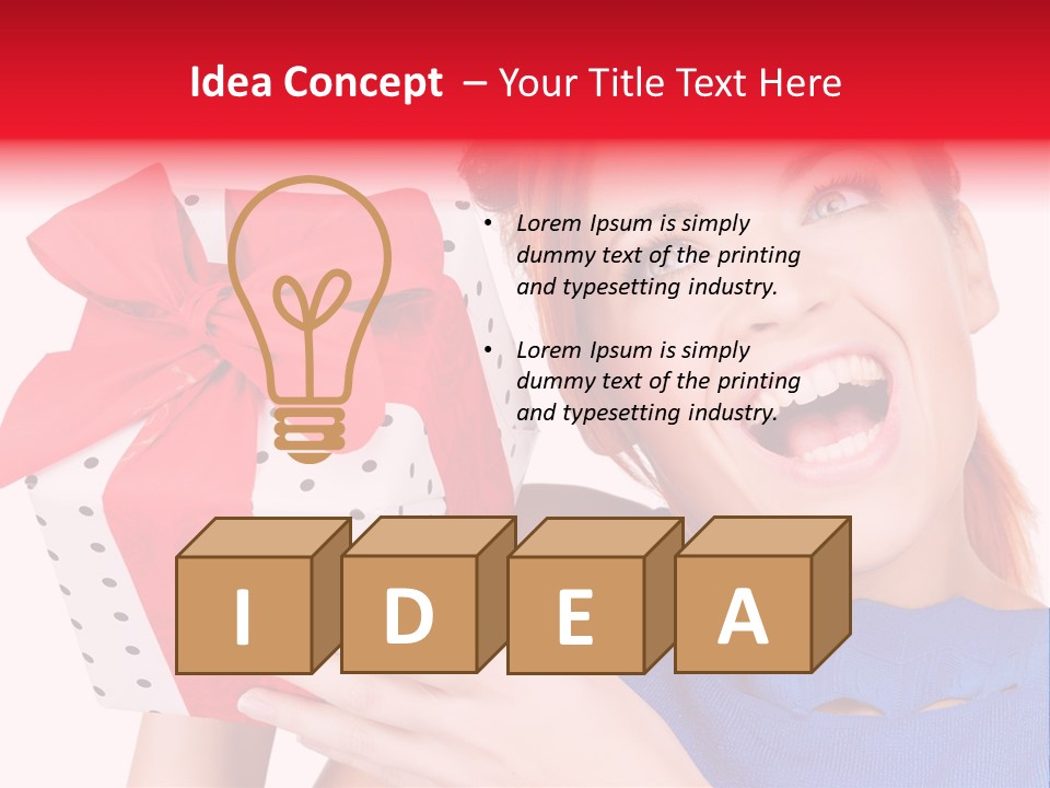 Girl Valentine Gorgeous PowerPoint Template