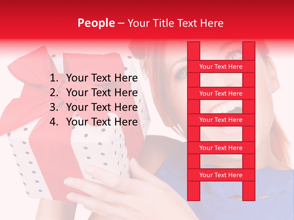 Girl Valentine Gorgeous PowerPoint Template