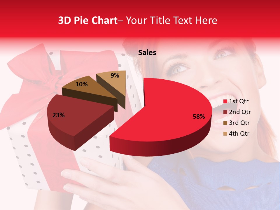 Girl Valentine Gorgeous PowerPoint Template