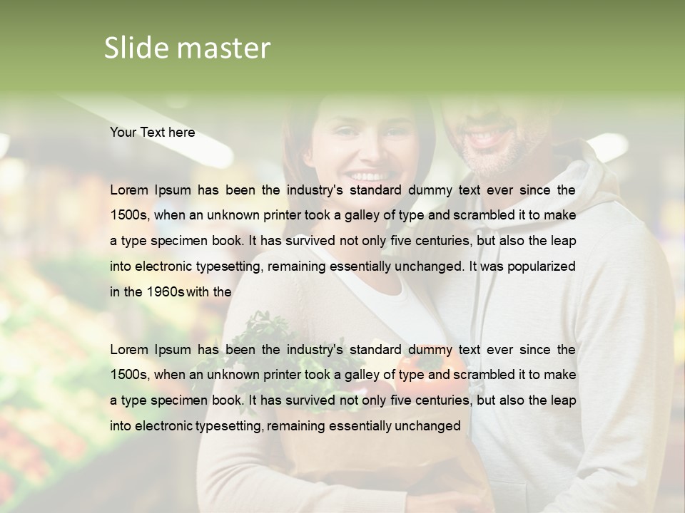 Looking Fresh Toothy PowerPoint Template