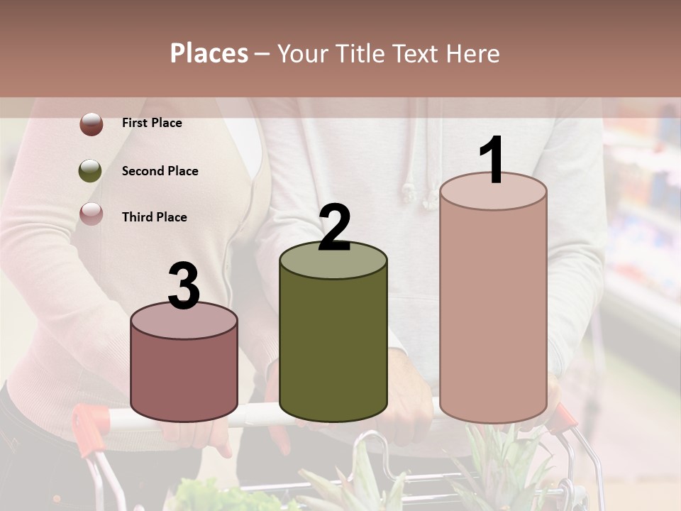 Vertical Handsome Shopping PowerPoint Template