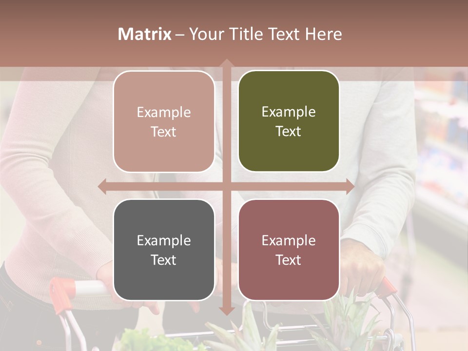 Vertical Handsome Shopping PowerPoint Template