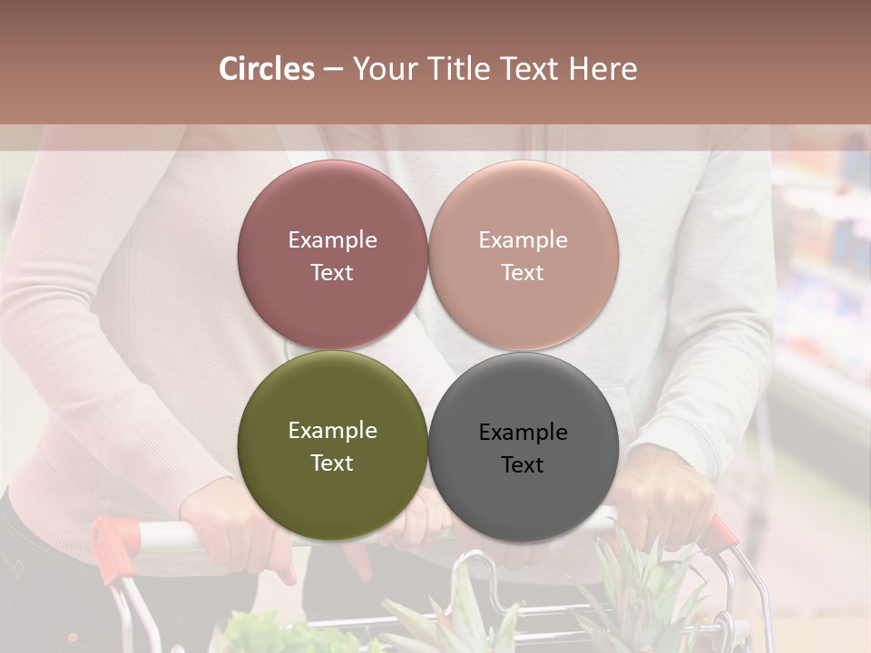 Vertical Handsome Shopping PowerPoint Template