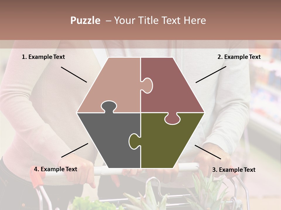 Vertical Handsome Shopping PowerPoint Template