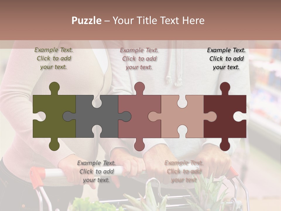 Vertical Handsome Shopping PowerPoint Template